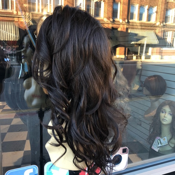 Wig brown long curly Lacefront Wig 2020 - Picture 5 of 9